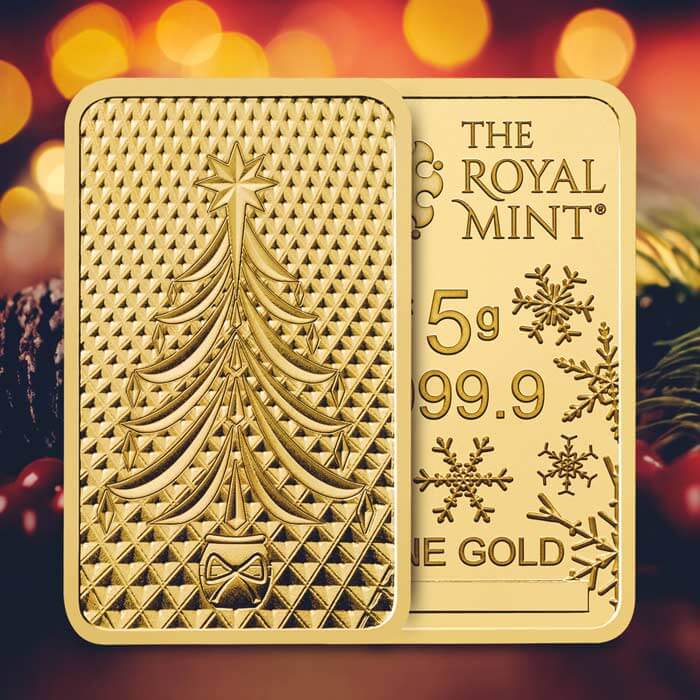 The Royal Mint unveils expertly crafted Christmas Gold Bullion Bars
