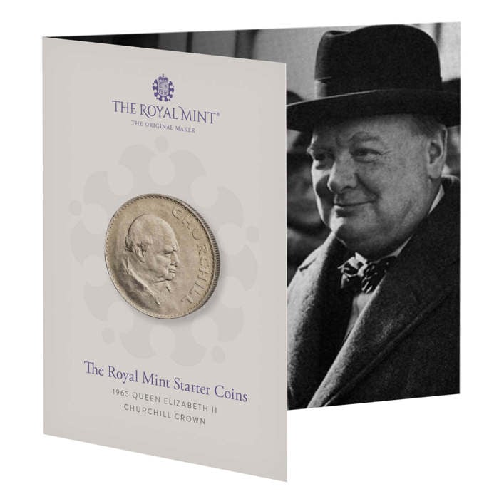 The Royal Mint Starter Coins: 1965 Queen Elizabeth II Churchill Crown  