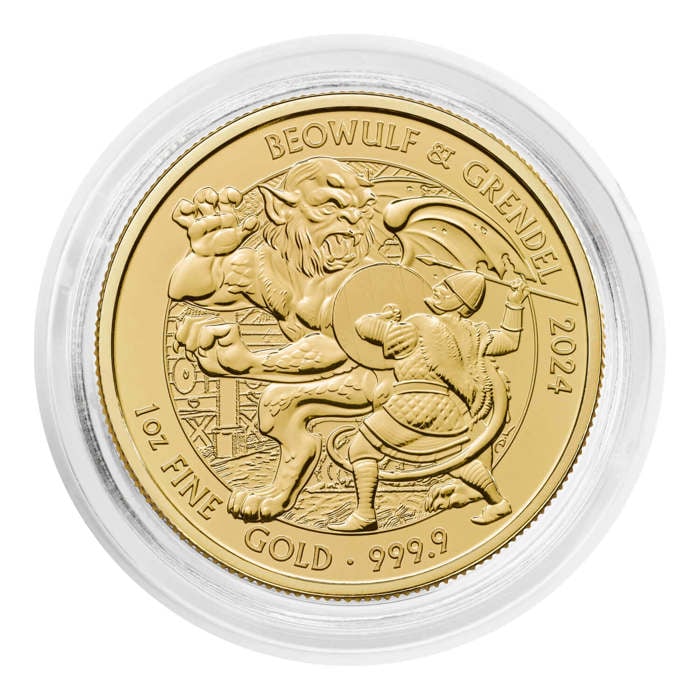 Beowulf & Grendel 2024 1oz Gold Bullion Coin