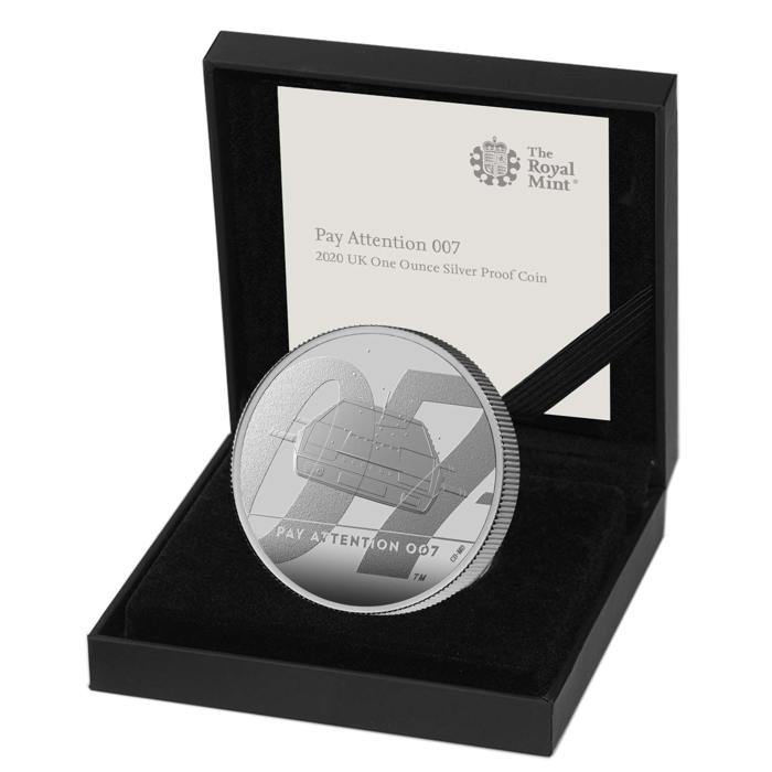 Pay Attention 007 2020 UK One Ounce Silver Proof Coin