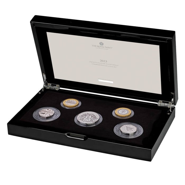 The 2023 United Kingdom Silver Proof Commemorative Coin Set
