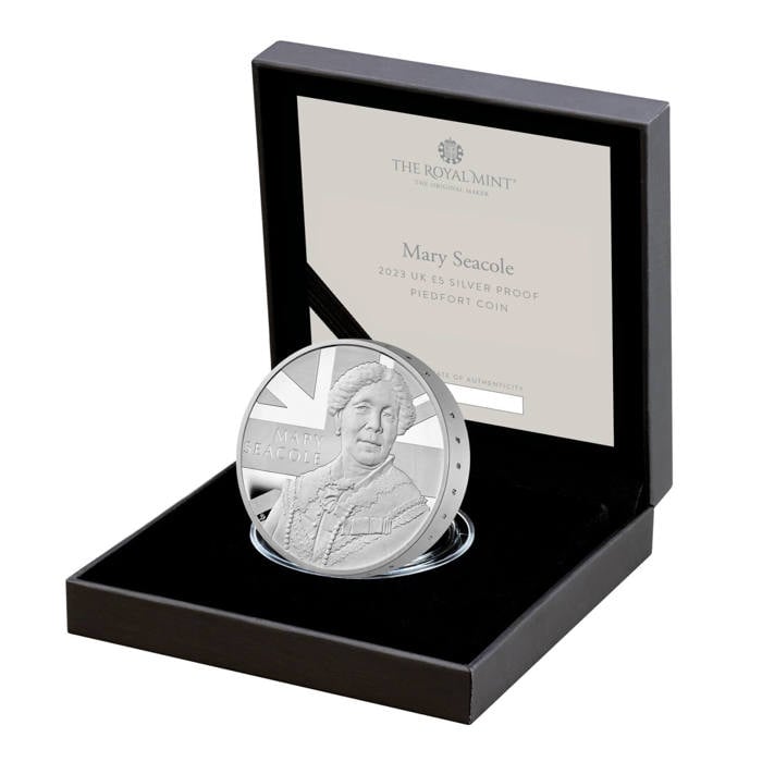 Mary Seacole 2023 UK £5 Silver Proof Piedfort Coin