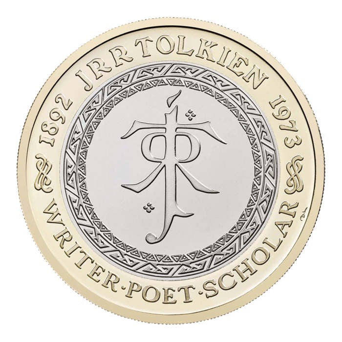 Celebrating the Life and Work of JRR Tolkien 2023 UK £2 Brilliant Uncirculated Coin