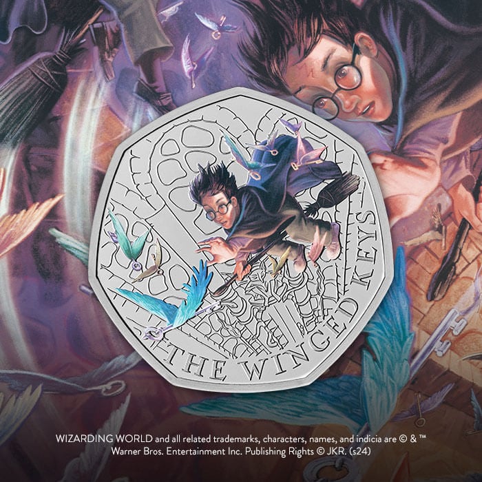 HARRY POTTER CELEBRATED ON A COIN