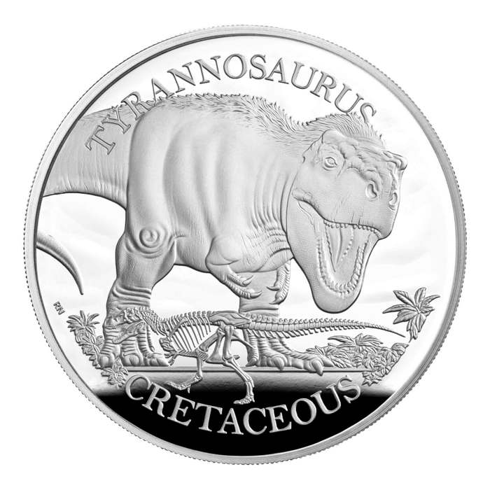 Tyrannosaurus 2024 UK 1oz Silver Proof Coin