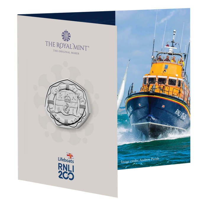 200 Years of the RNLI 2024 UK 50p Brilliant Uncirculated Coin