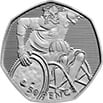 Wheelchair Rugby 50p Coin