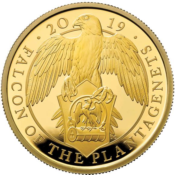 The Falcon of the Plantagenets 2019 UK One-Ounce Gold Proof Coin
