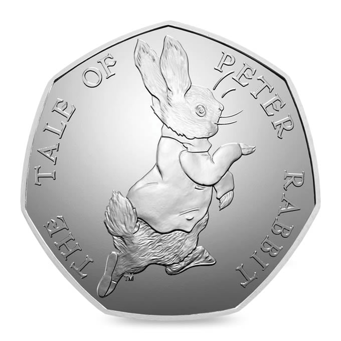 Peter Rabbit 2017 50p Coin