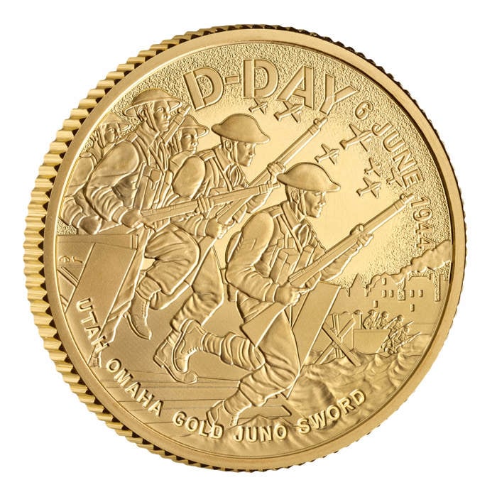 D-Day 2024 UK 1/4oz Gold Proof Coin