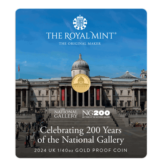 National Gallery 2024 UK 1/40oz Gold Proof Coin 