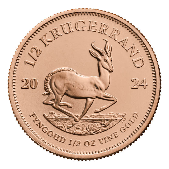 South African Krugerrand  2024 1/2oz Gold Bullion Coin