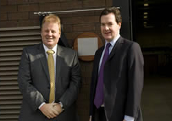 Chief Exeucutive, Adam Lawrence and the Chancellor of the Exchequer & Master of the Mint