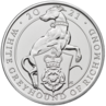 The 2021 White Greyhound of Richmond commemorative £5 coin.