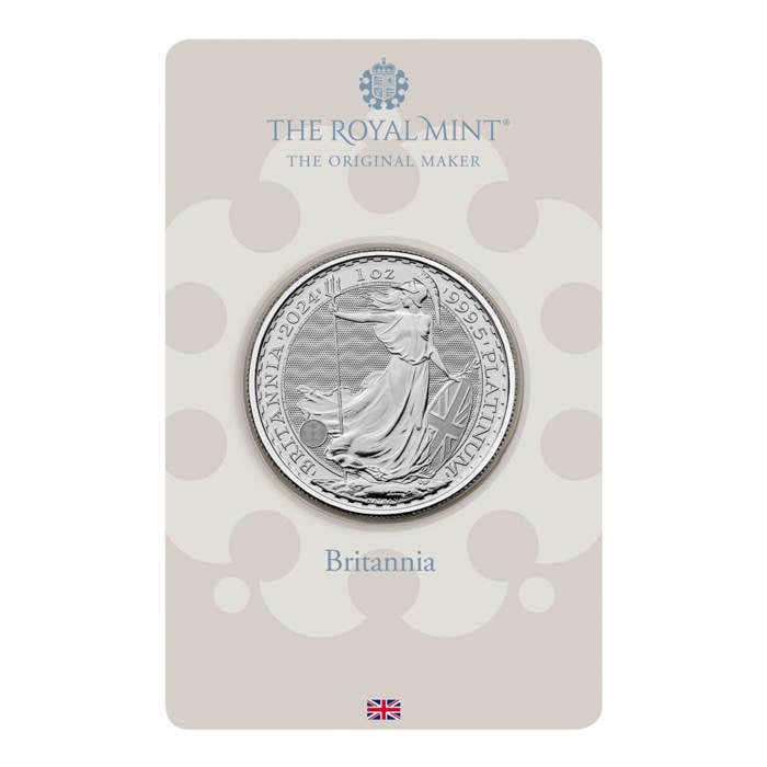 Britannia 2024 1 oz Platinum Bullion Coin in Blister