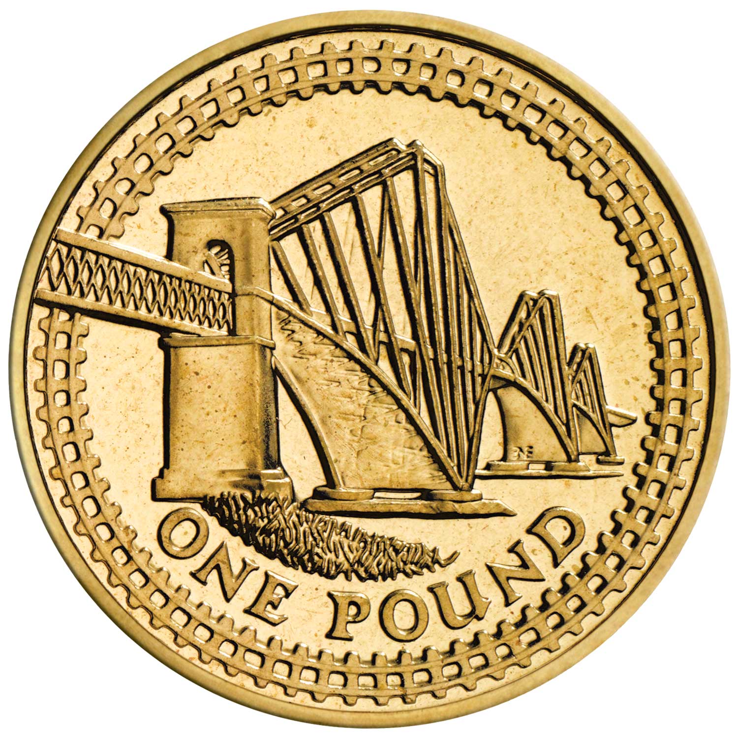 2004 Elizabeth II 'Scotland Forth Rail Bridge' £1 Coin