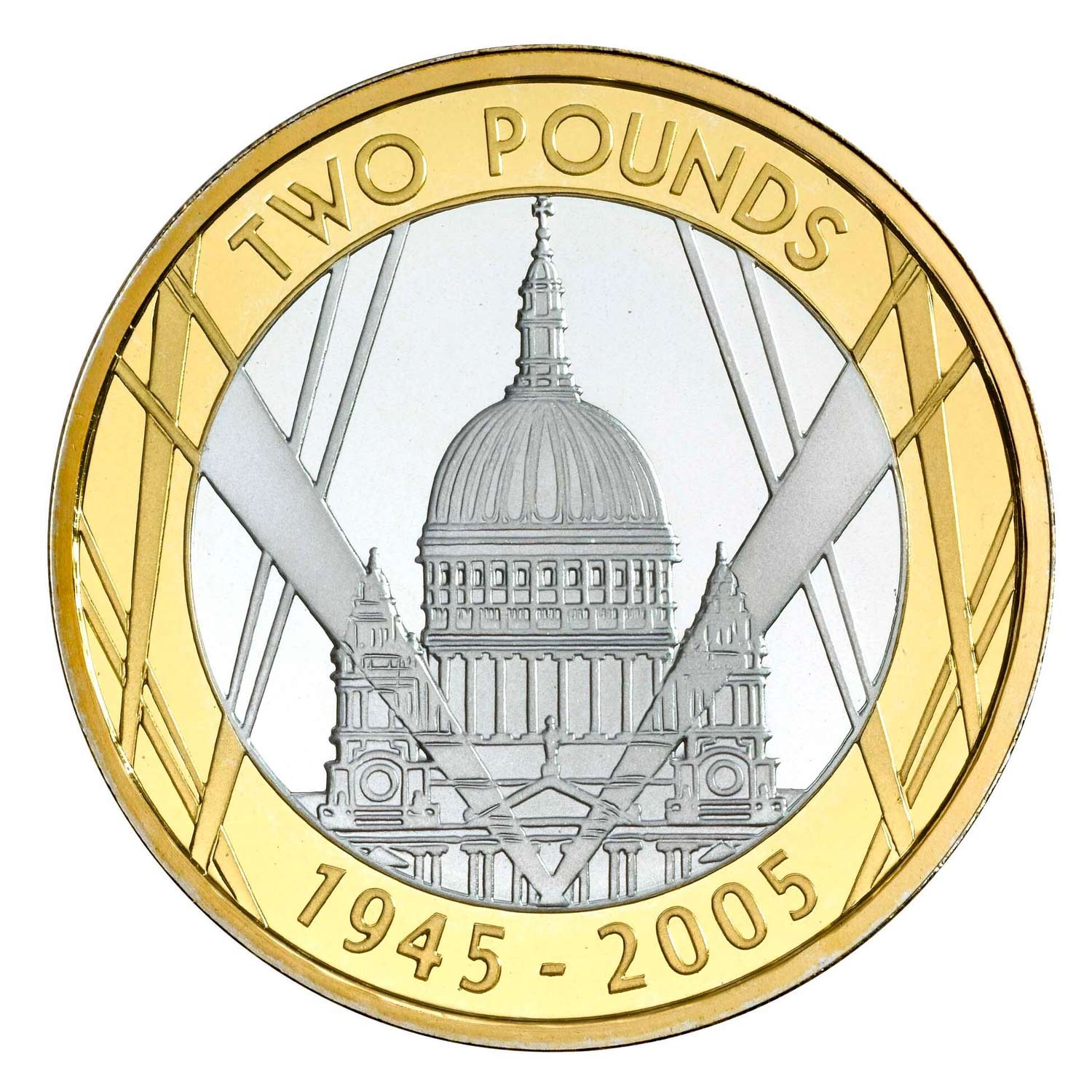 2005 Elizabeth II 'The 60th Anniversary of the End of the Second World War' £2 Coin