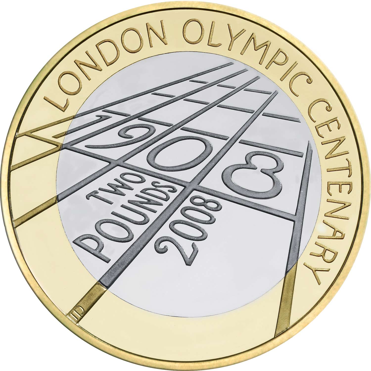2008 Elizabeth II 'The Centenary of the London Olympic Games of 1908' £2 Coin