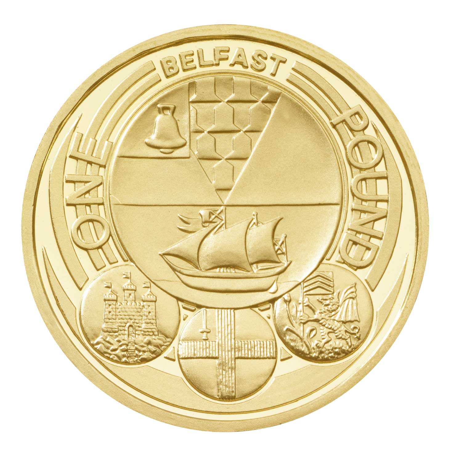 2010 Elizabeth II 'Celebrating Belfast' £1 Coin