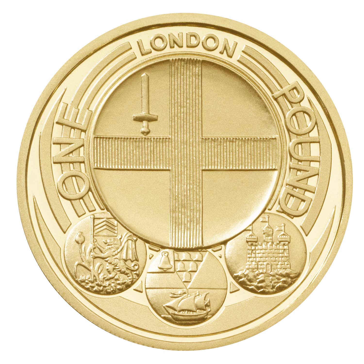 2010 Elizabeth II 'Celebrating London' £1 Coin