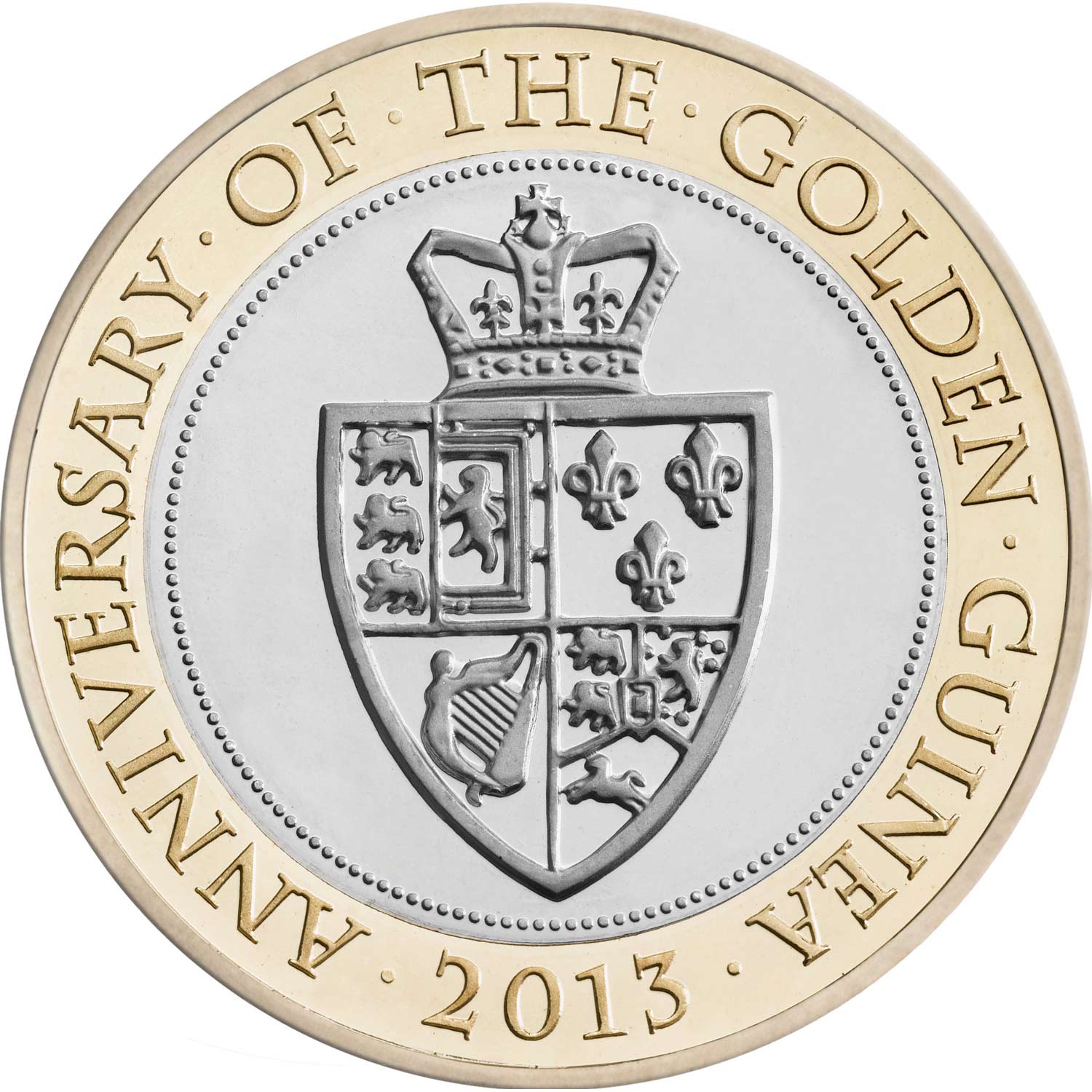 2013 Elizabeth II 'The 350th Anniversary of the Guinea' £2 Coin