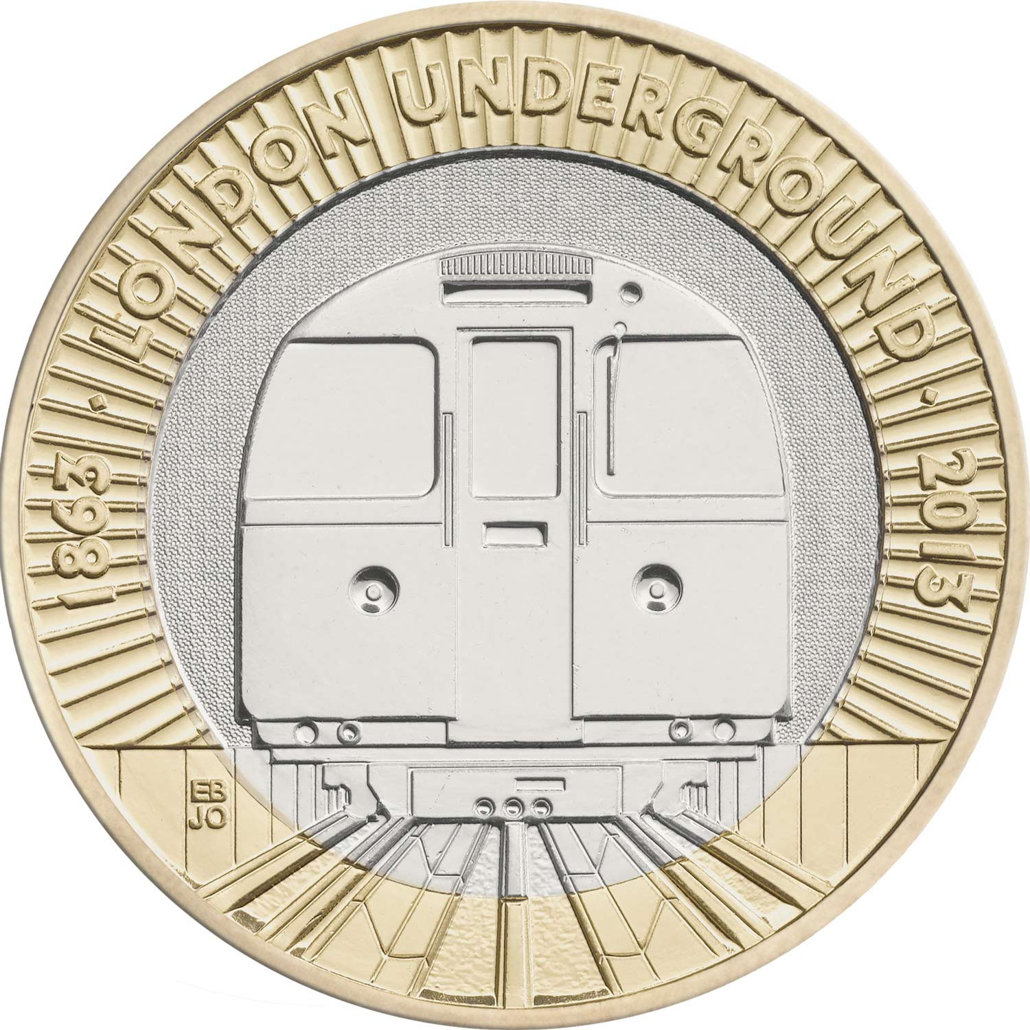 2013 Elizabeth II 'The 150th Anniversary of the London Underground - The Train' £2 Coin
