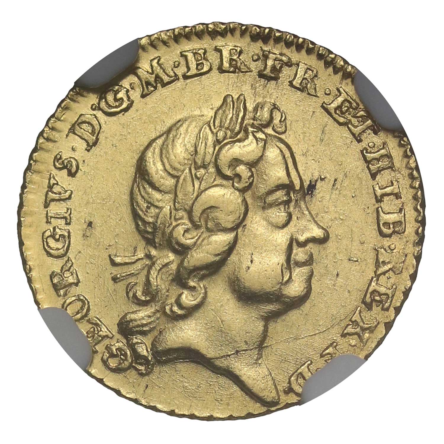 1718 George I Gold Quarter Guinea 