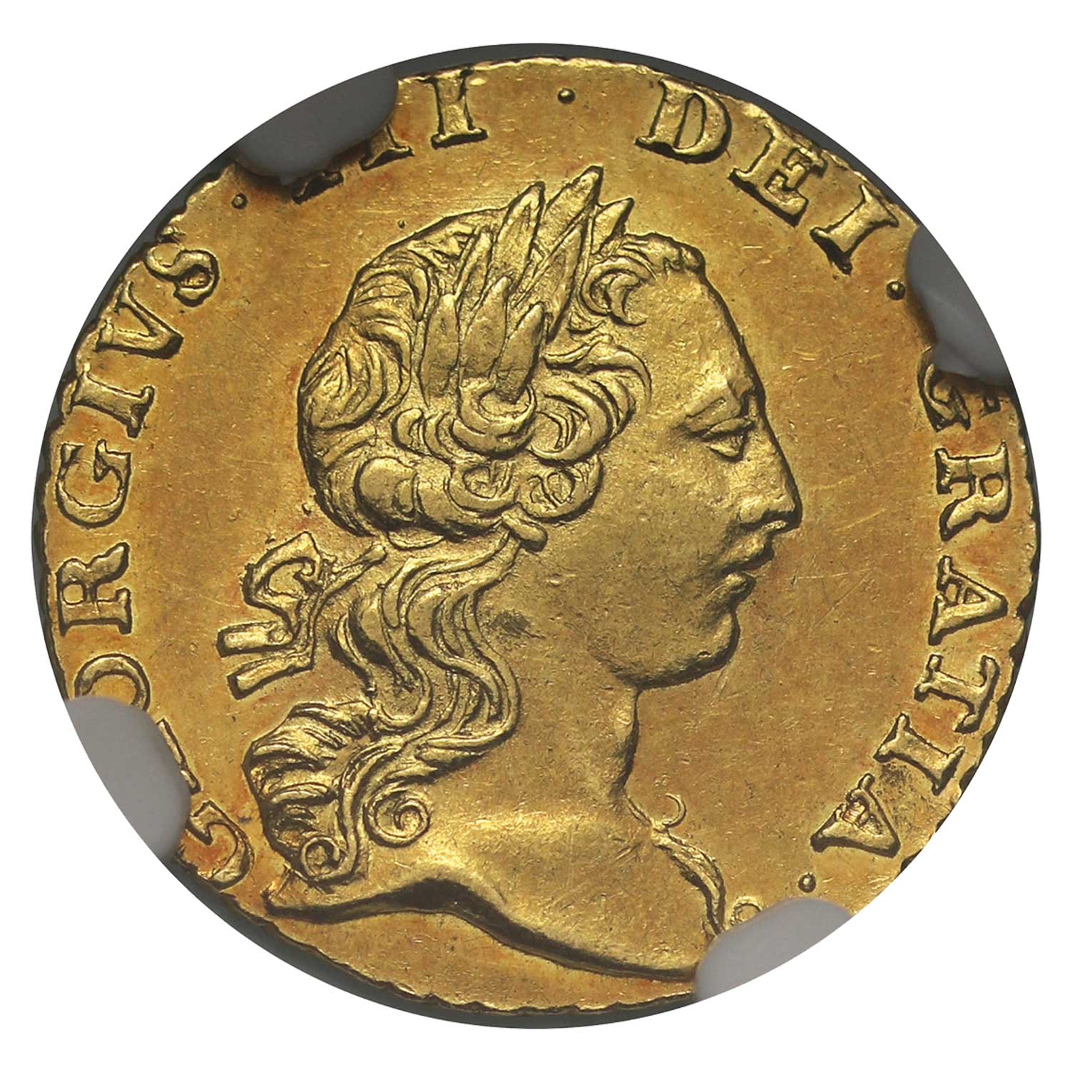 1762 George I Gold Quarter Guinea