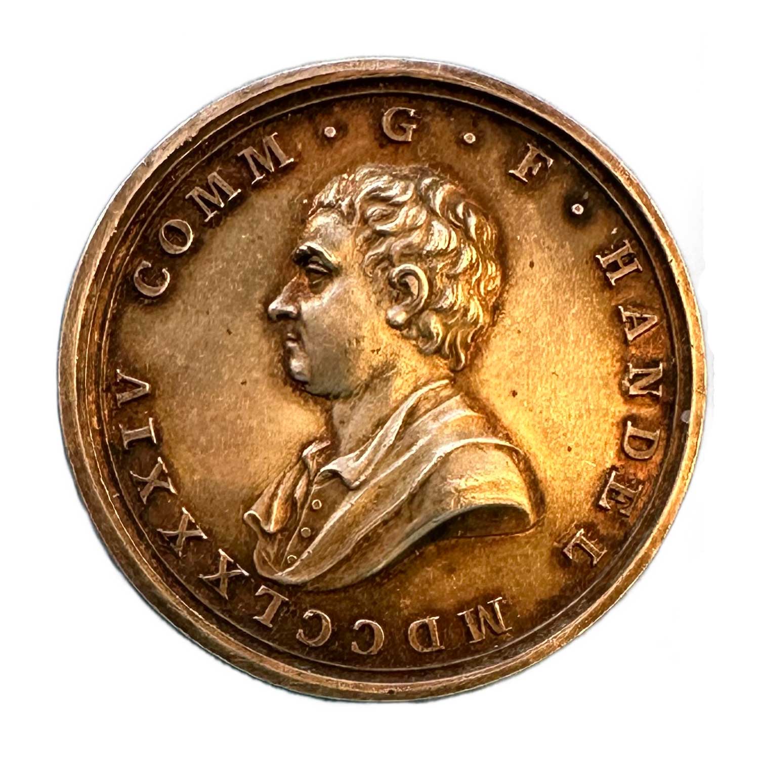 1784 George Frederick Handel, Composer, Silver Medal