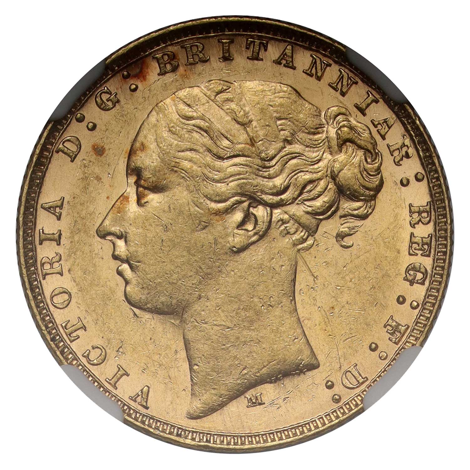 1879 Victoria Gold Sovereign Melbourne 'Douro Shipwreck'