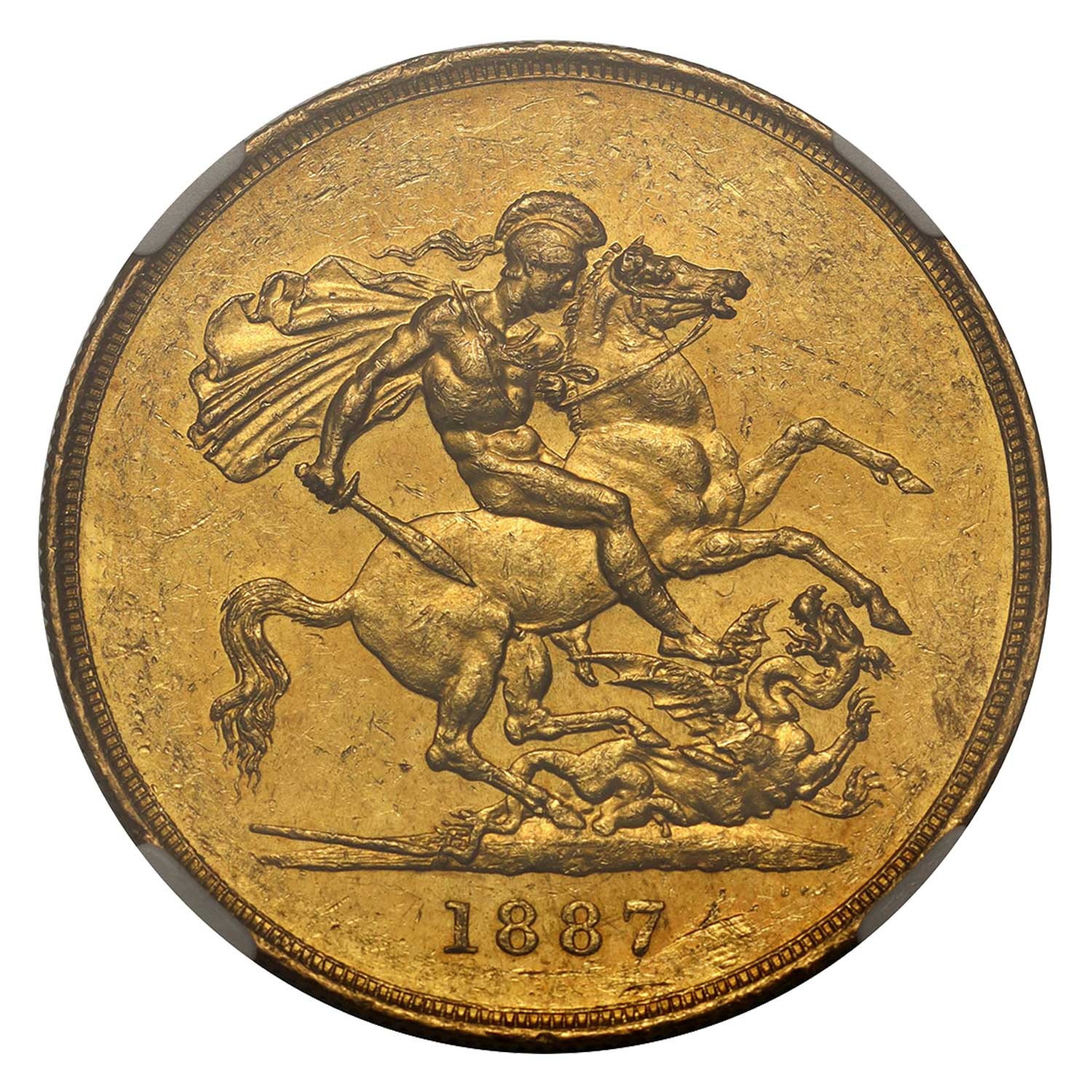 1887 Victoria Gold Five Pounds 'Jubilee' Sovereign