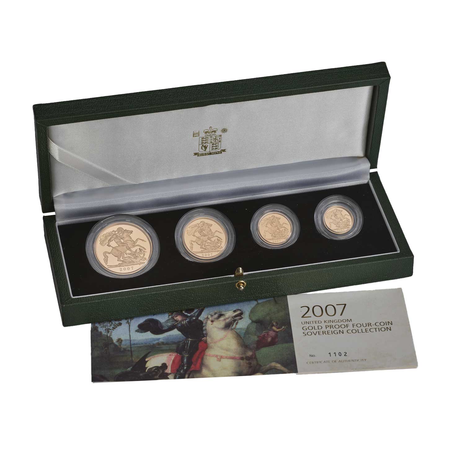 2007 Queen Elizabeth II Four Coin Gold Proof Sovereign Set