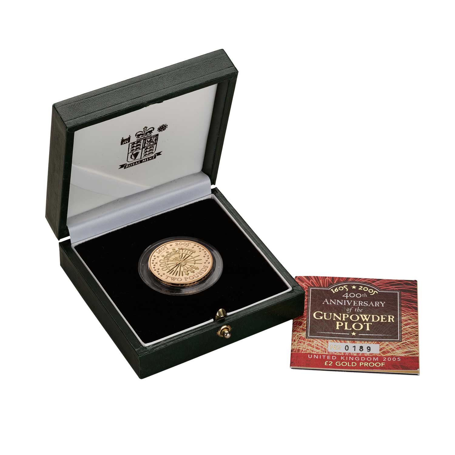 2005 Elizabeth II Gunpowder Plot Double Proof £2 Coin