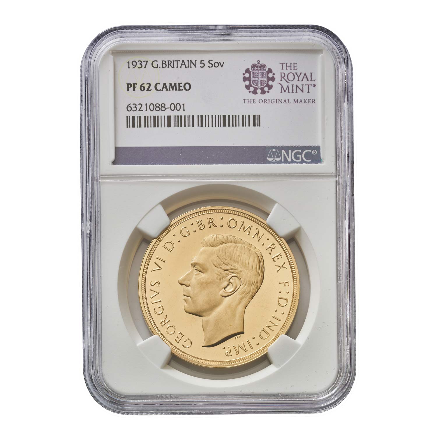 1937 George VI £5 Gold Sovereign 