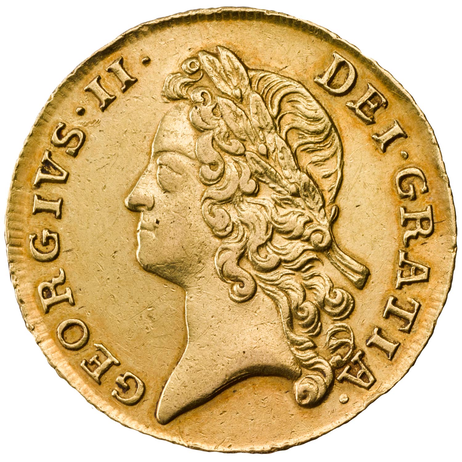 1739 George II Gold Two Guinea Coin
