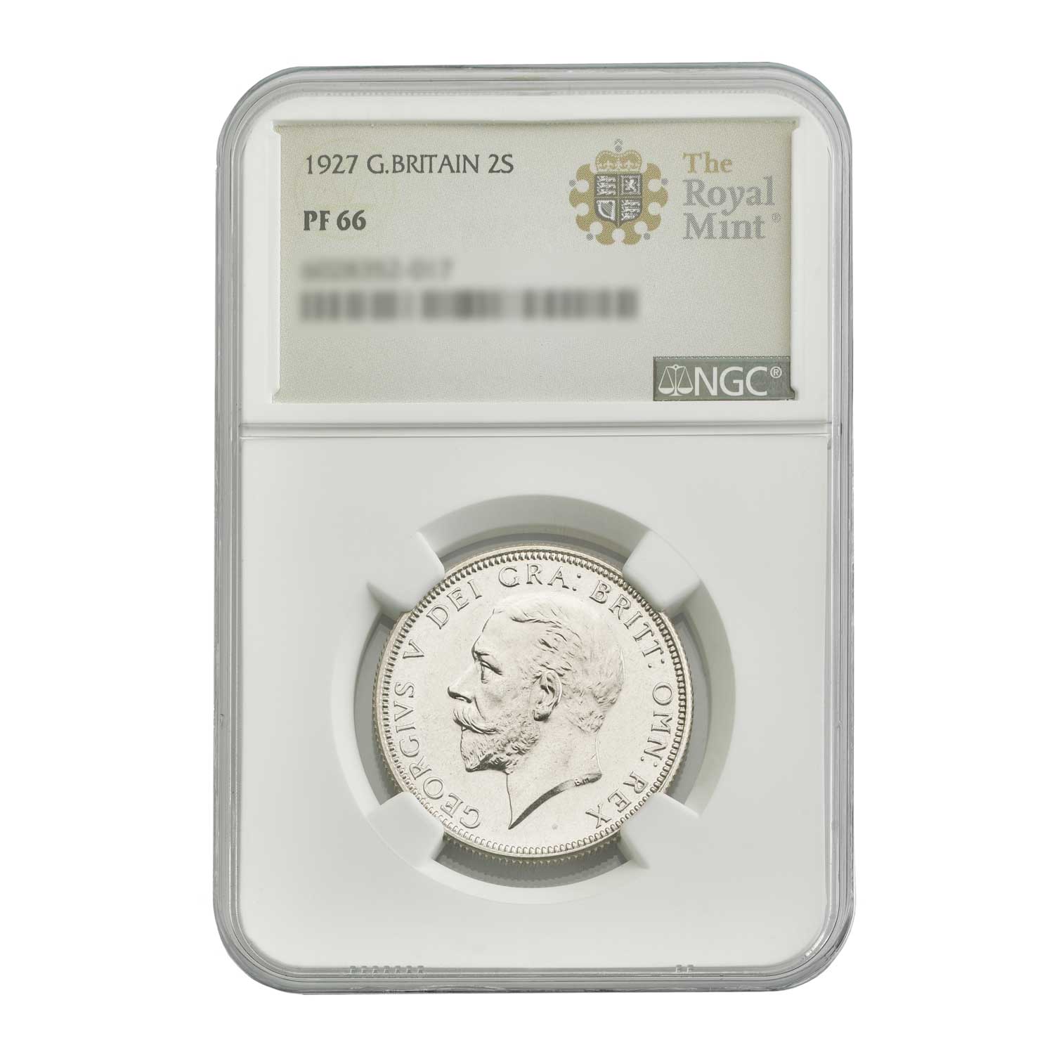 1927 George V Proof Florin 