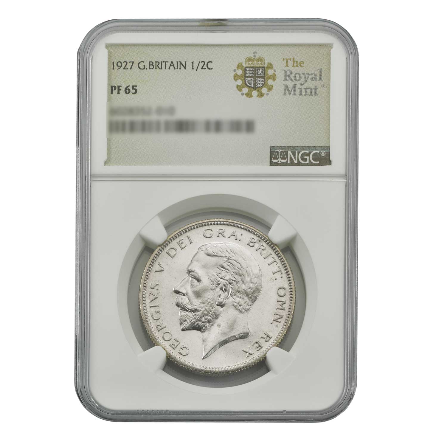 1927 George V Proof Half-Crown 