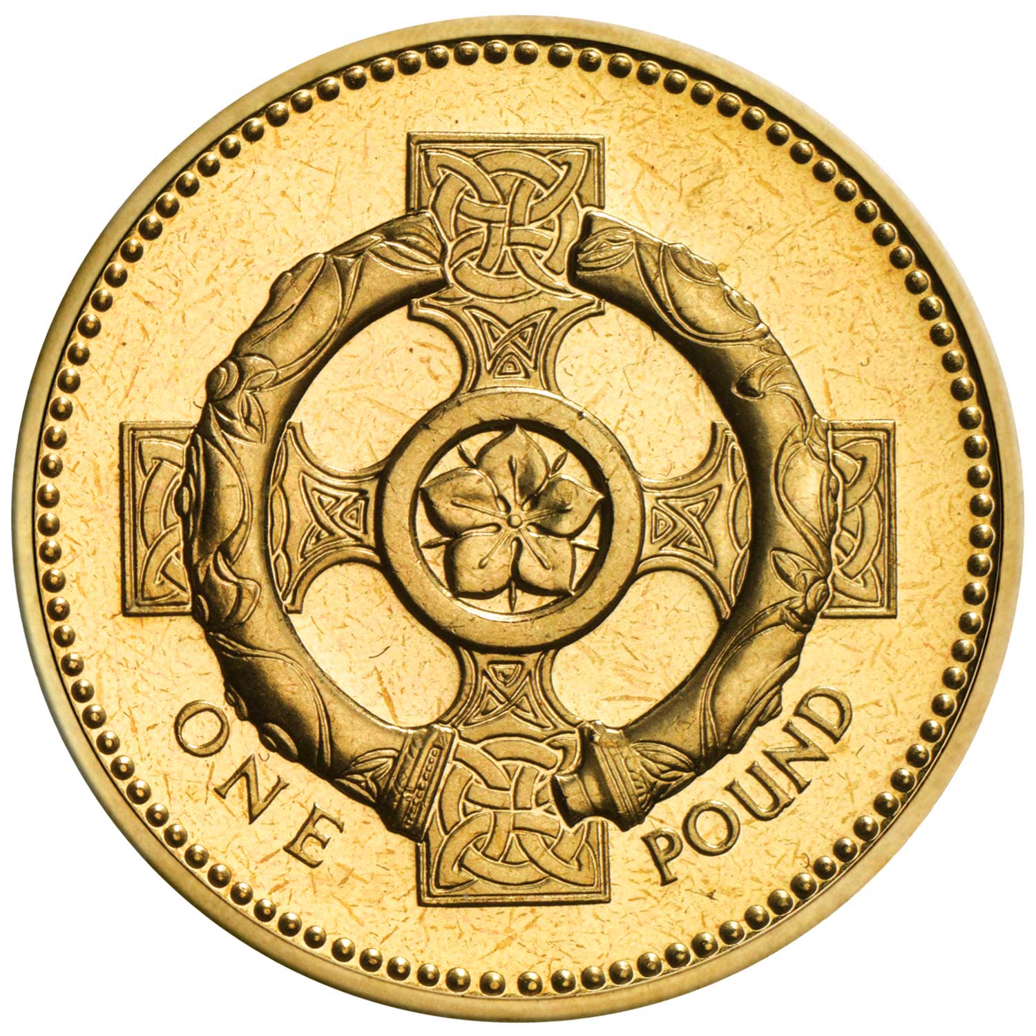 1996 Elizabeth II 'Celtic Cross, Representing Northern Ireland' £1 Coin