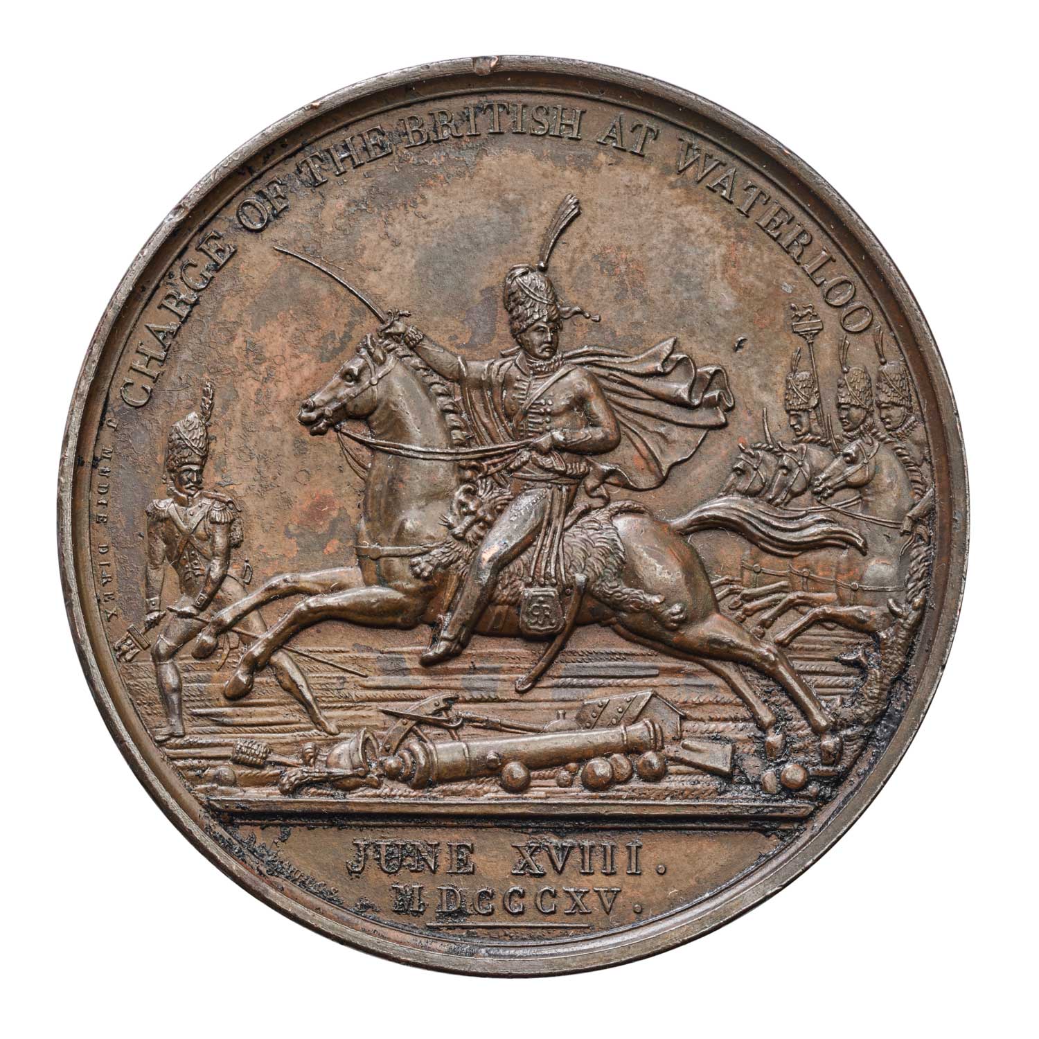 1815 Marquis of Anglesey 'Battle of Waterloo' Bronze Medal