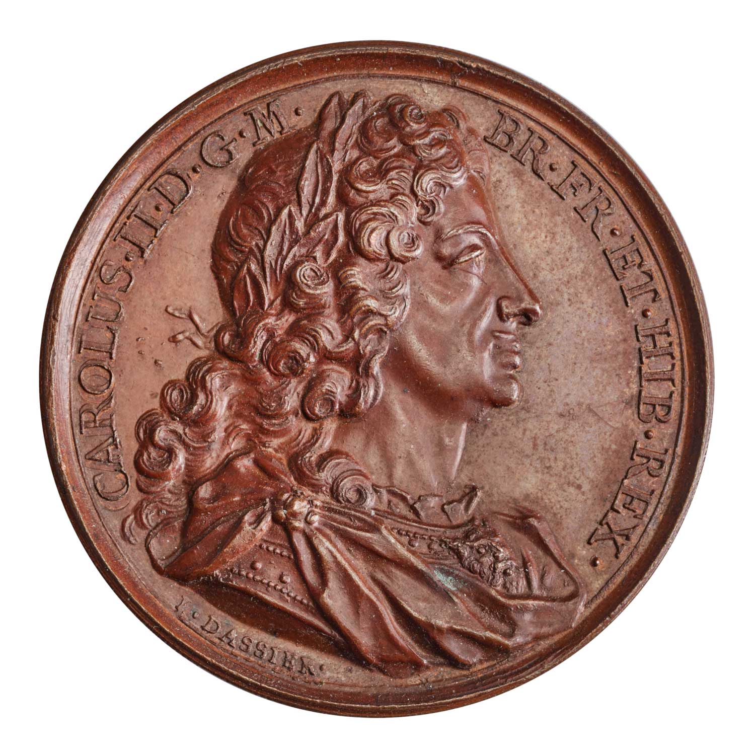 Charles II (Dassier c.1734) Bronze Medal