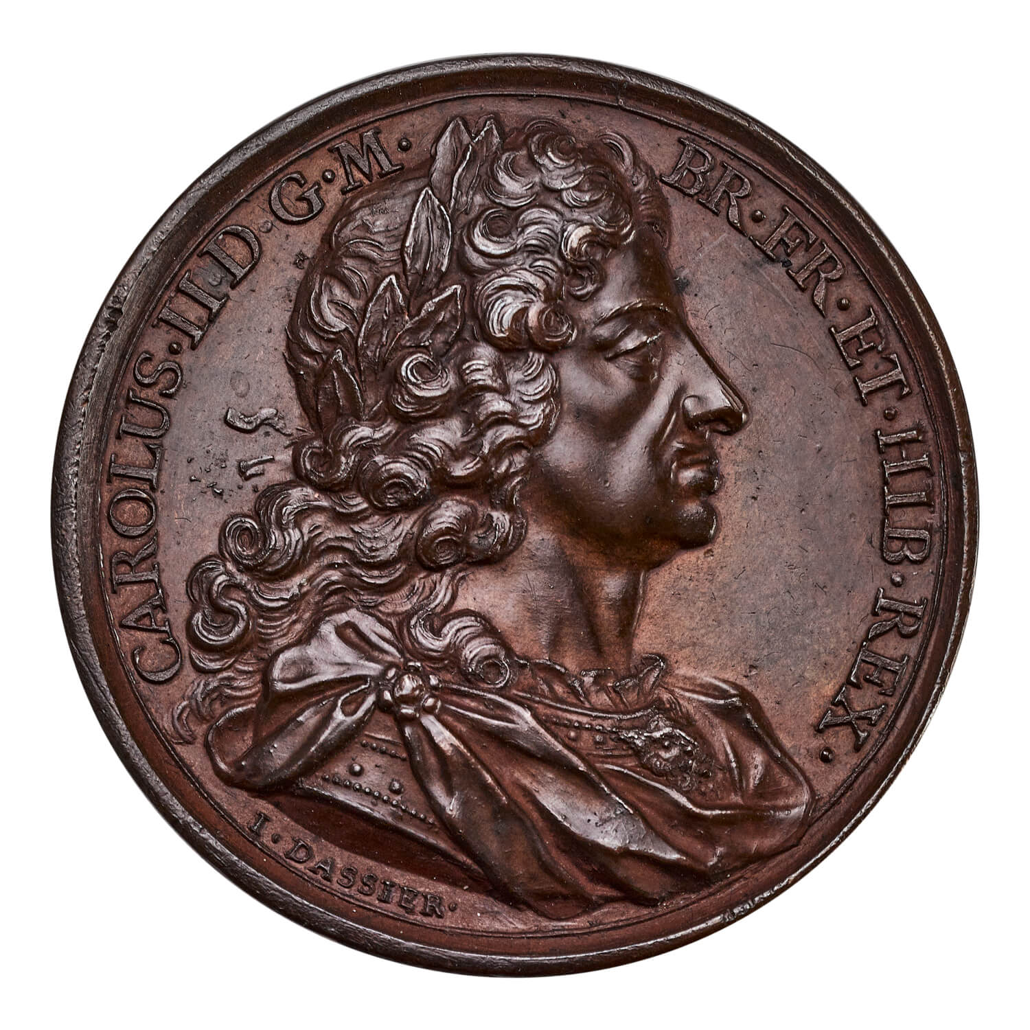 Charles II 1685 (Dassier c.1734) Bronze Medal