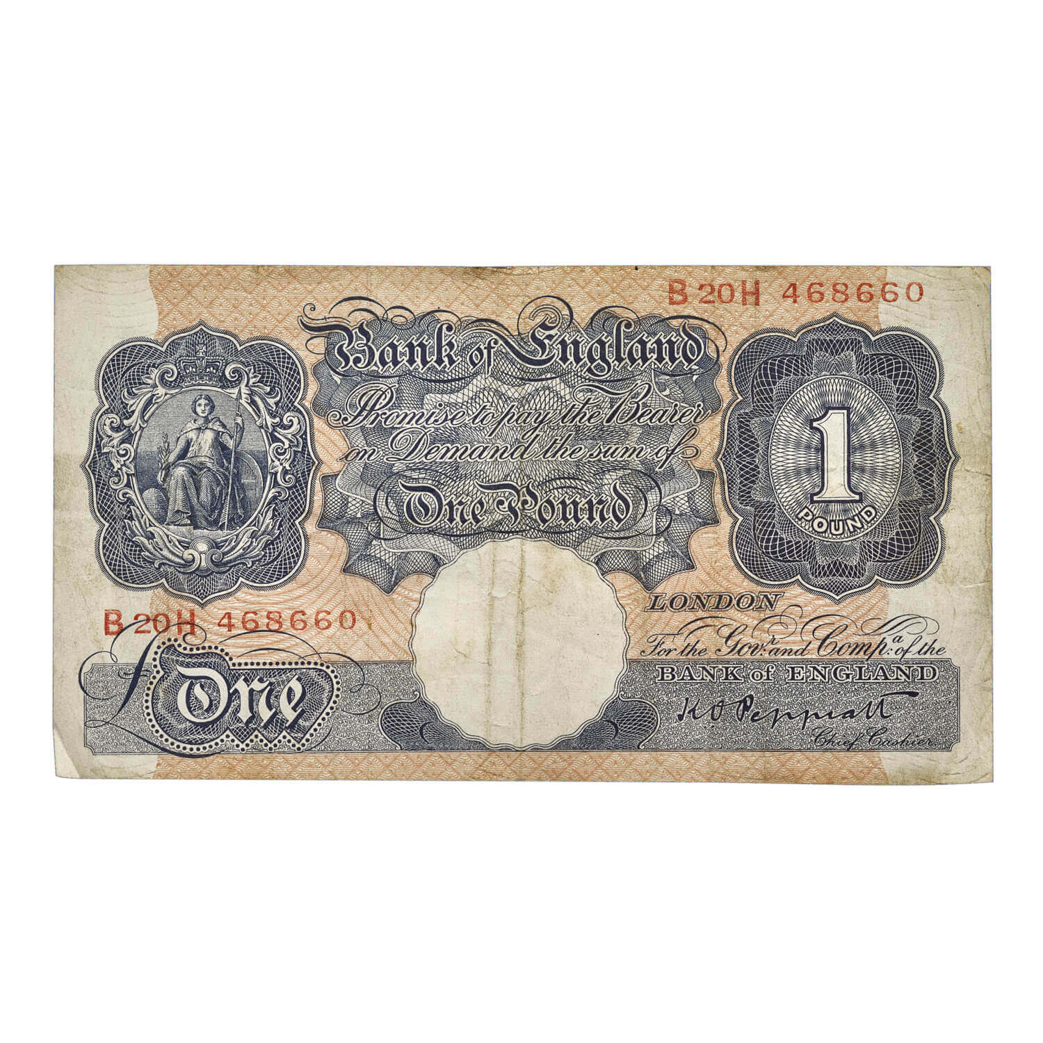 £1 Peppiatt Banknote - World War II Only Issue 