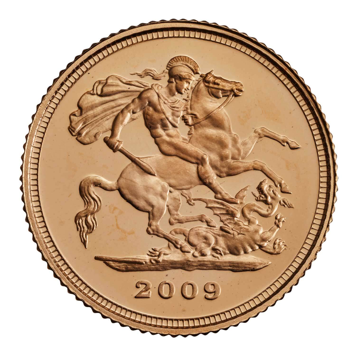 2009 Elizabeth II Proof Half-Sovereign in Capsule
