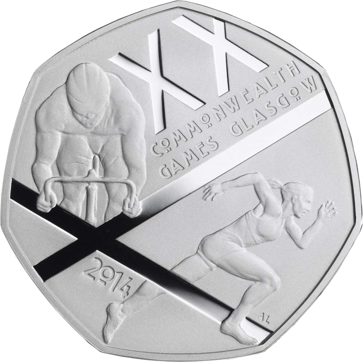 2014 Elizabeth II 'The Glasgow 2014 Commonwealth Games' 50p Coin