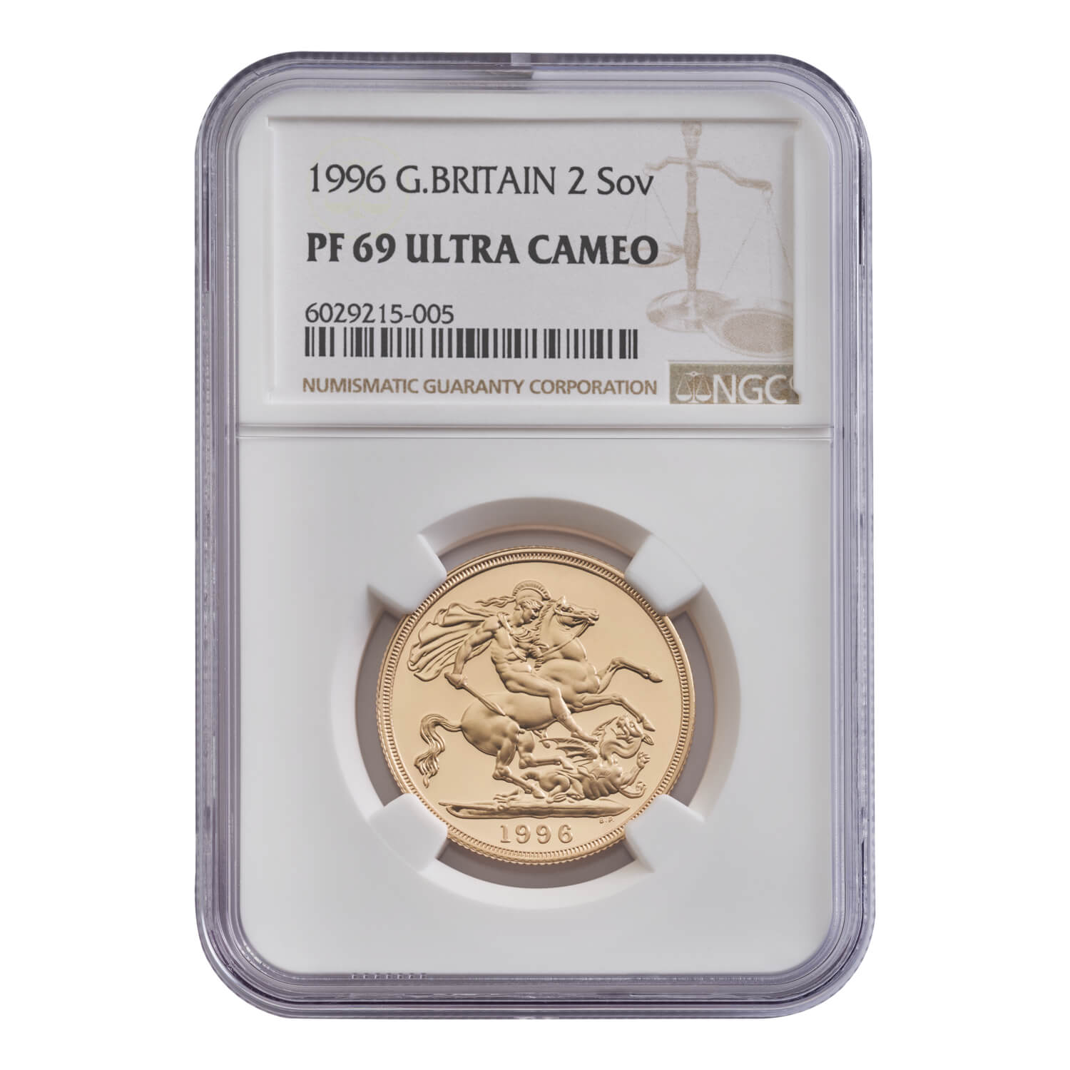 1996 Elizabeth II £2 Double Sovereign