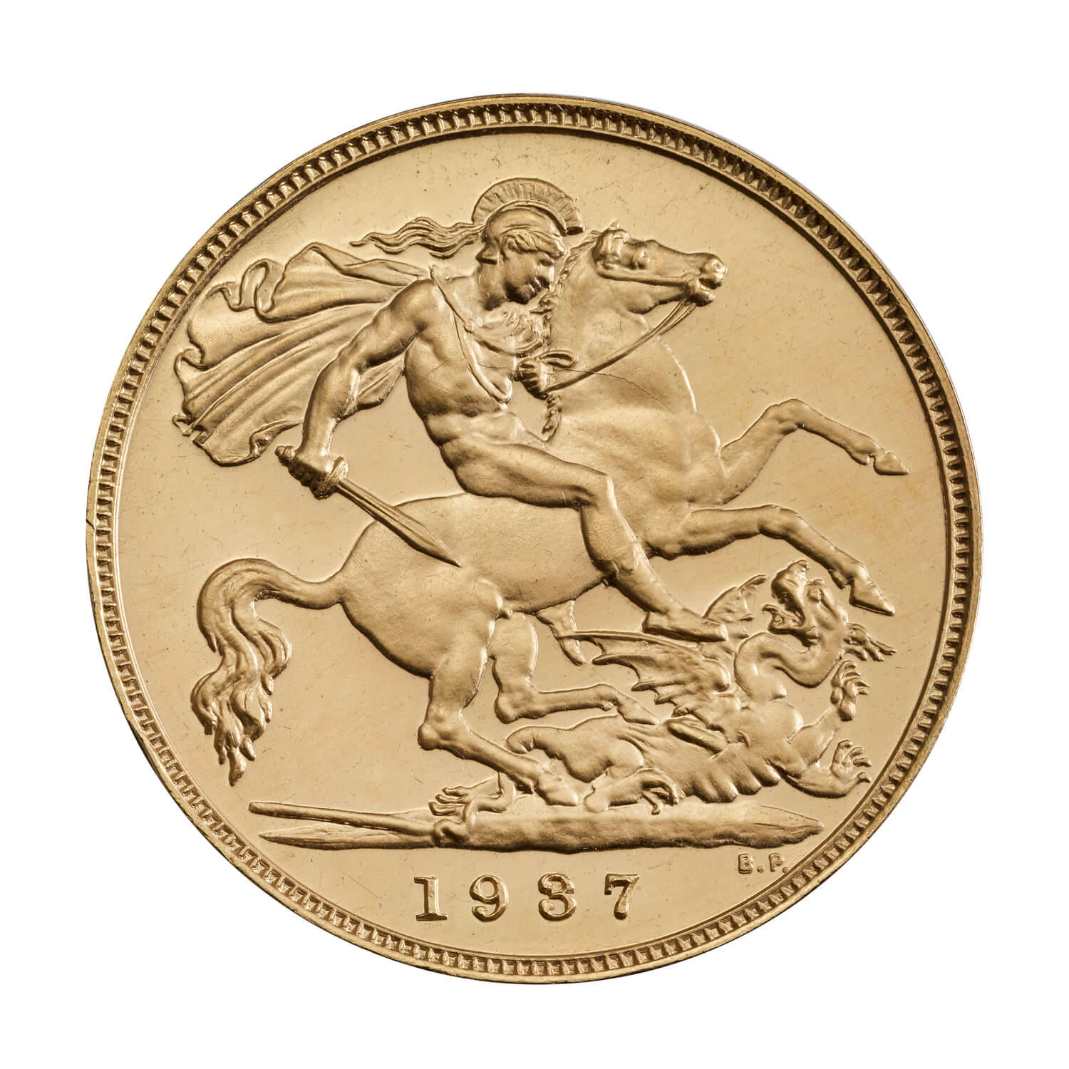 1937 George VI Half Sovereign 