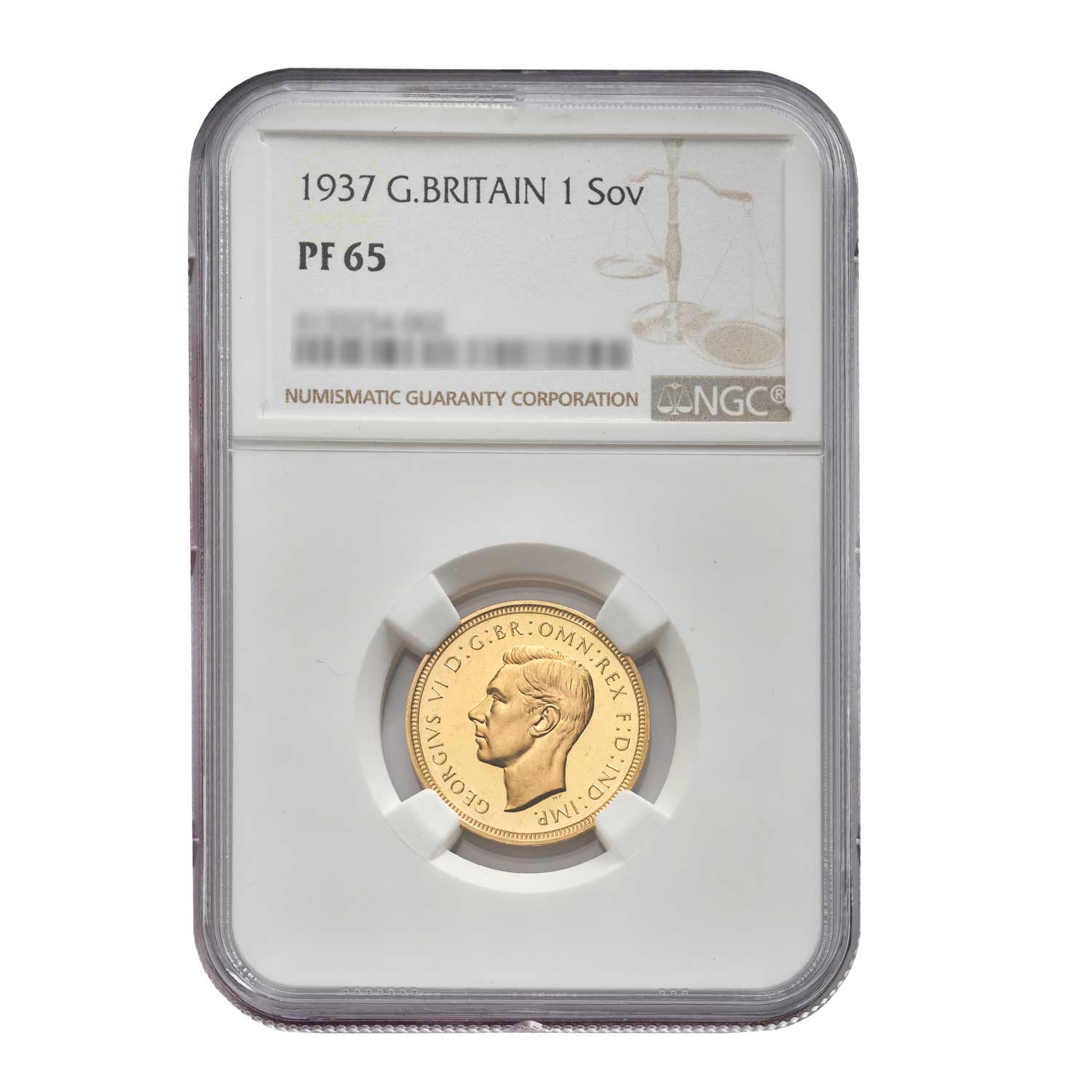 1937 George VI Gold Proof Sovereign