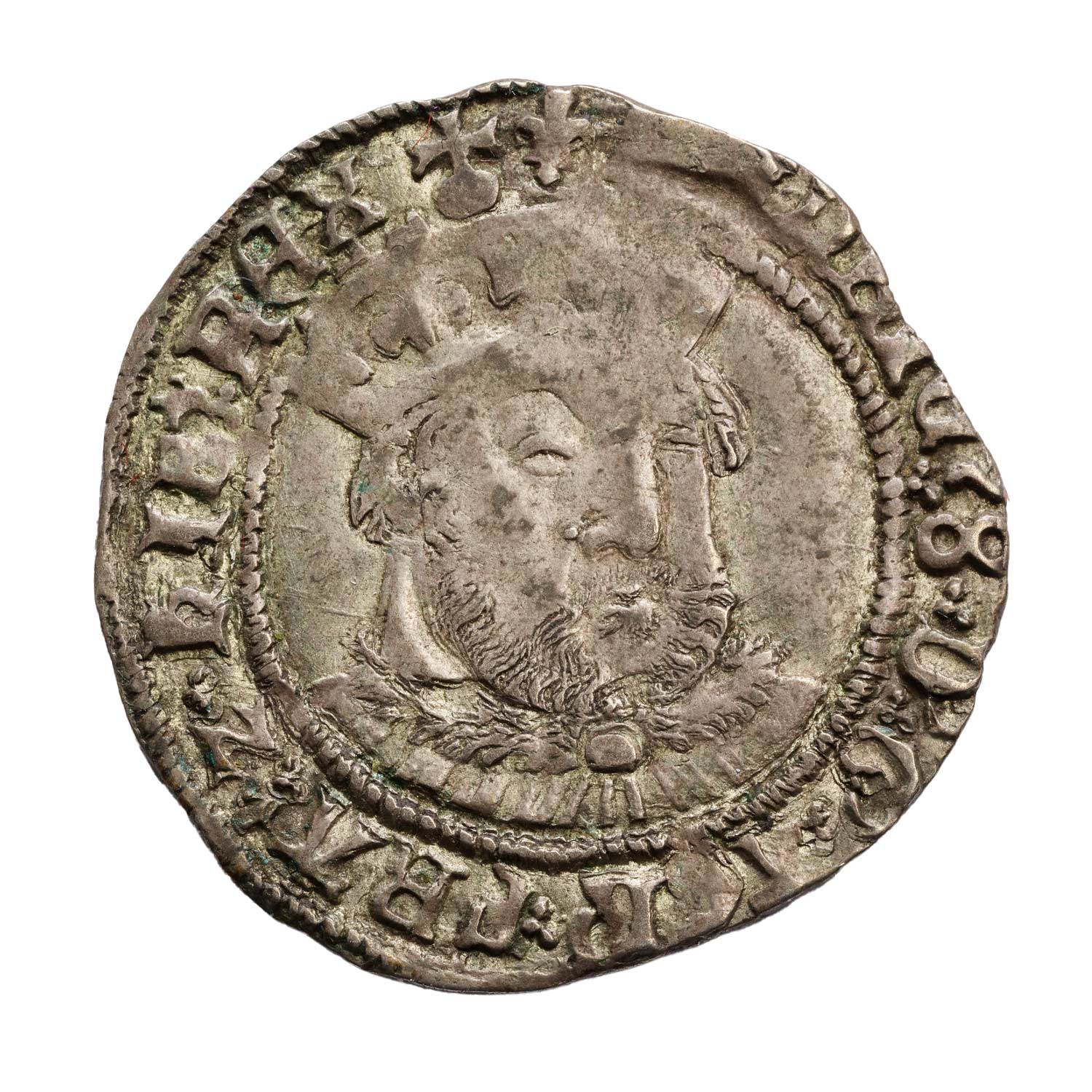 Henry VIII Silver Groat, Tower Mint, Bust 1, Lis Mint Mark