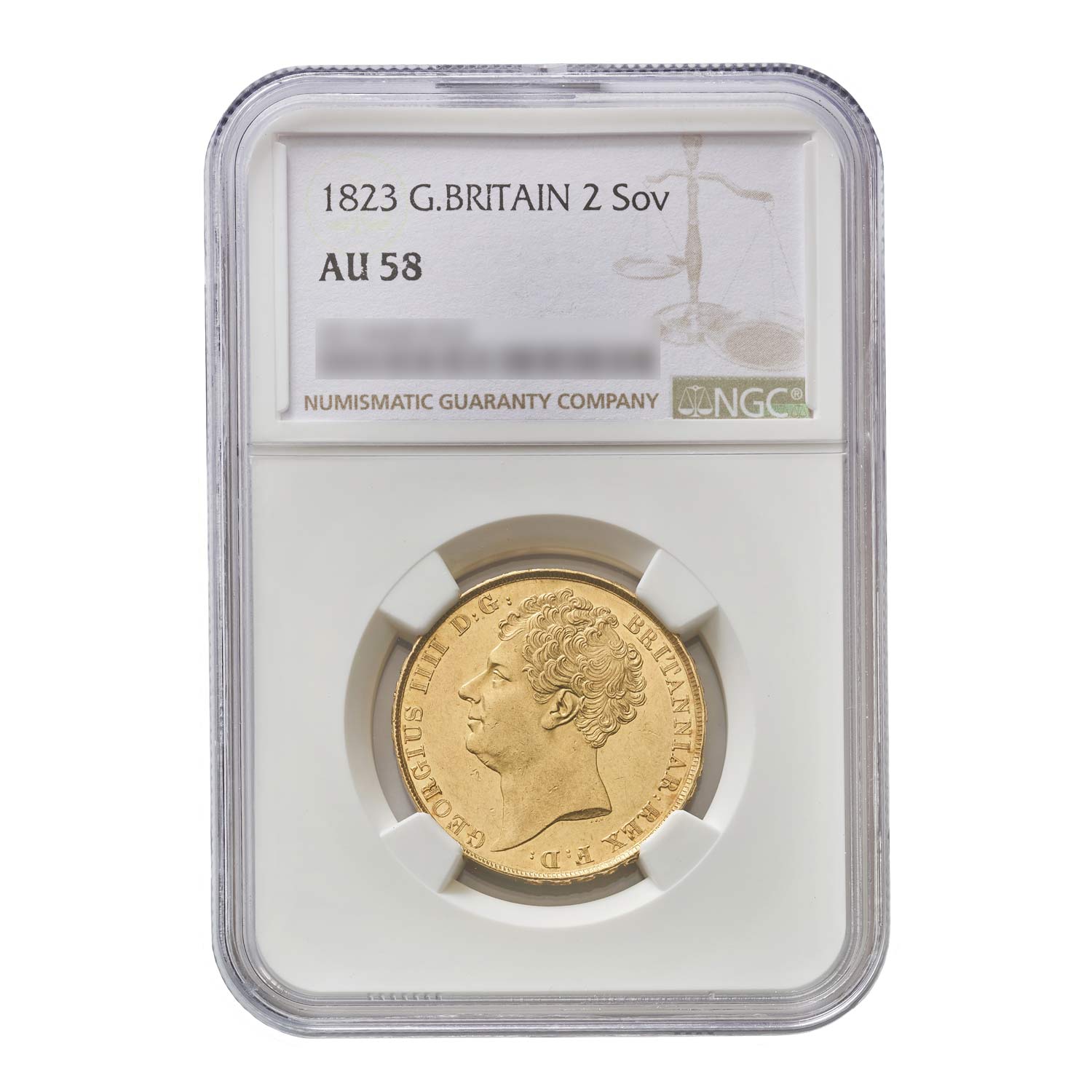 1823 George IV Gold £2 (Double) Sovereign