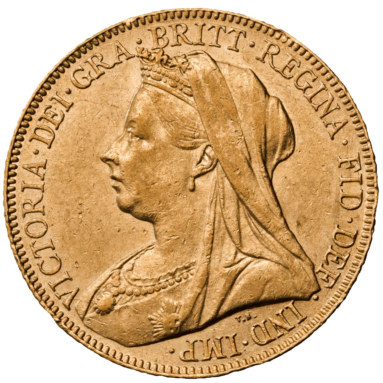 1899 Queen Victoria Gold Sovereign Coin 
